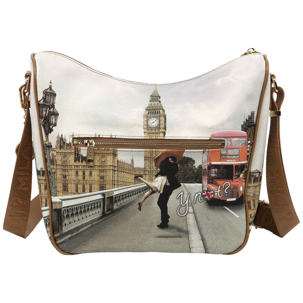 YNot borsa hobo stampa London Love YES606F3 Borse YNot