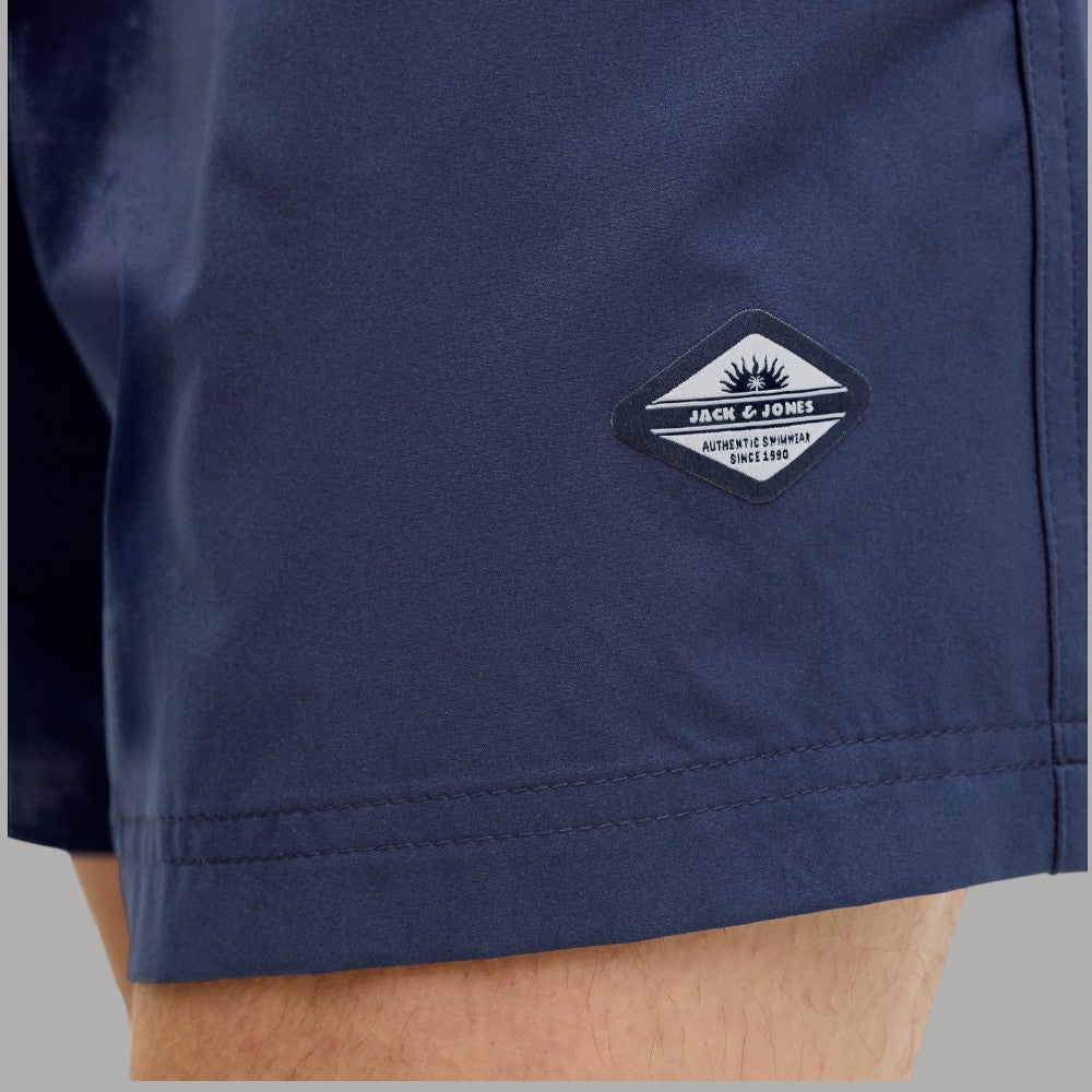 Jack & Jones costume da bagno uomo regular fit blu navy con tasche e coulisse