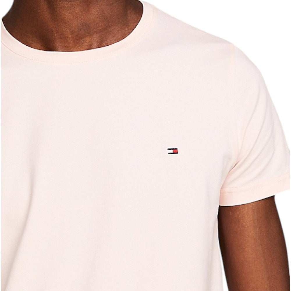 Tommy Hilfiger t-shirt rosa logo piccolo MW0MW10800 T-shirt Tommy Hilfiger