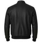 Markup giacca bomber nero in ecopelle MK24005 Giubbini Markup