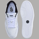 Sneakers bianche Vans Court Low in pelle con suola bianca
