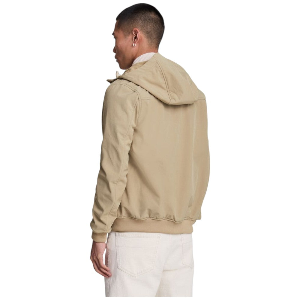 Lyle & Scott giacca beige chiaro Fleece Back Softshell JK2110V Giubbini Lyle & Scott