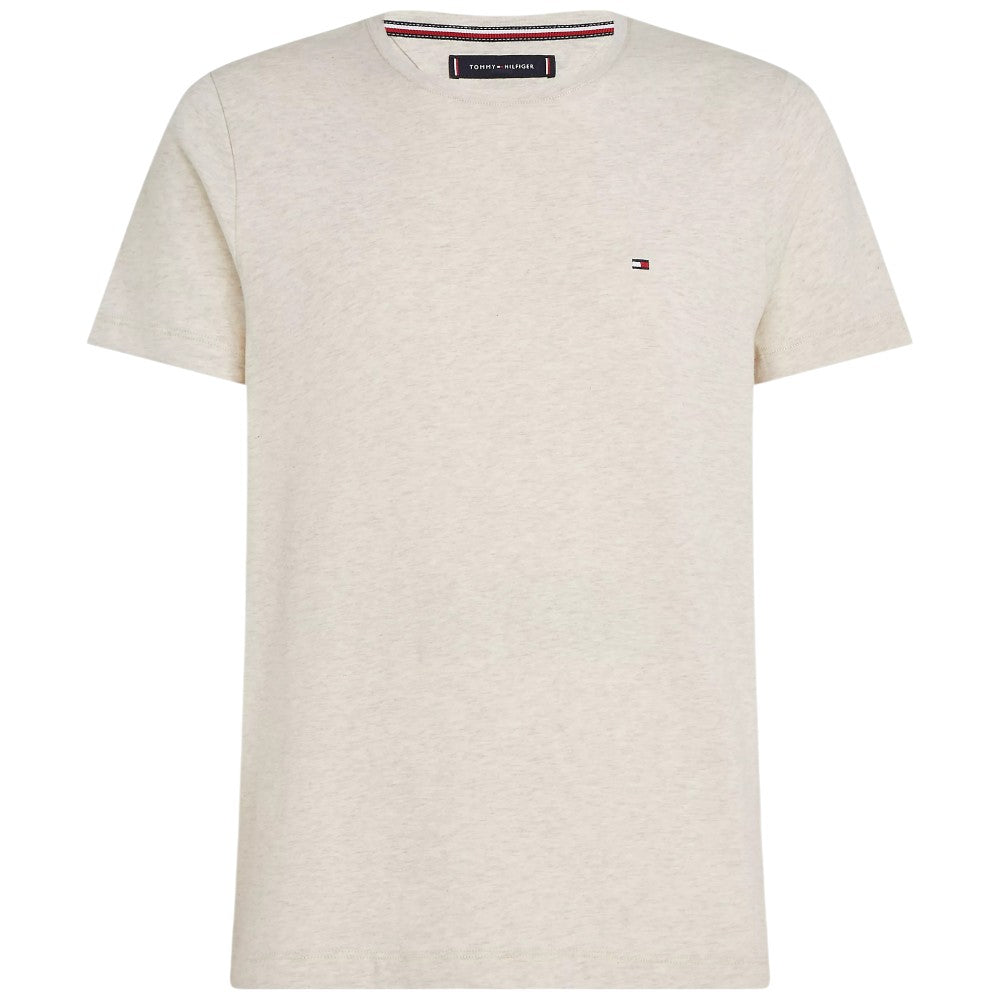 Tommy Hilfiger t-shirt slim fiammata beige MW0MW10800 T-shirt Tommy Hilfiger