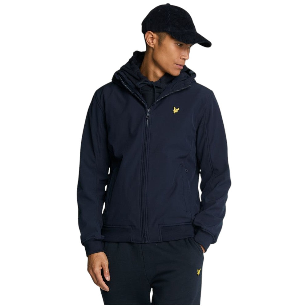 Lyle Scott giacca blu Fleece Back Softshell JK2110V Giubbini Lyle & Scott