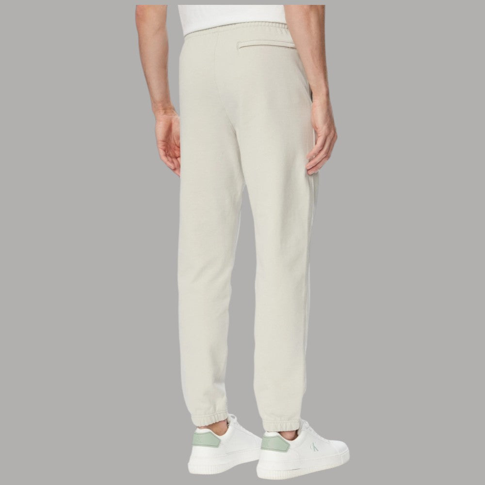 Calvin Klein pantaloni tuta in beige con dettaglio logo grafico LV04LG212G e elastici ai polpacci