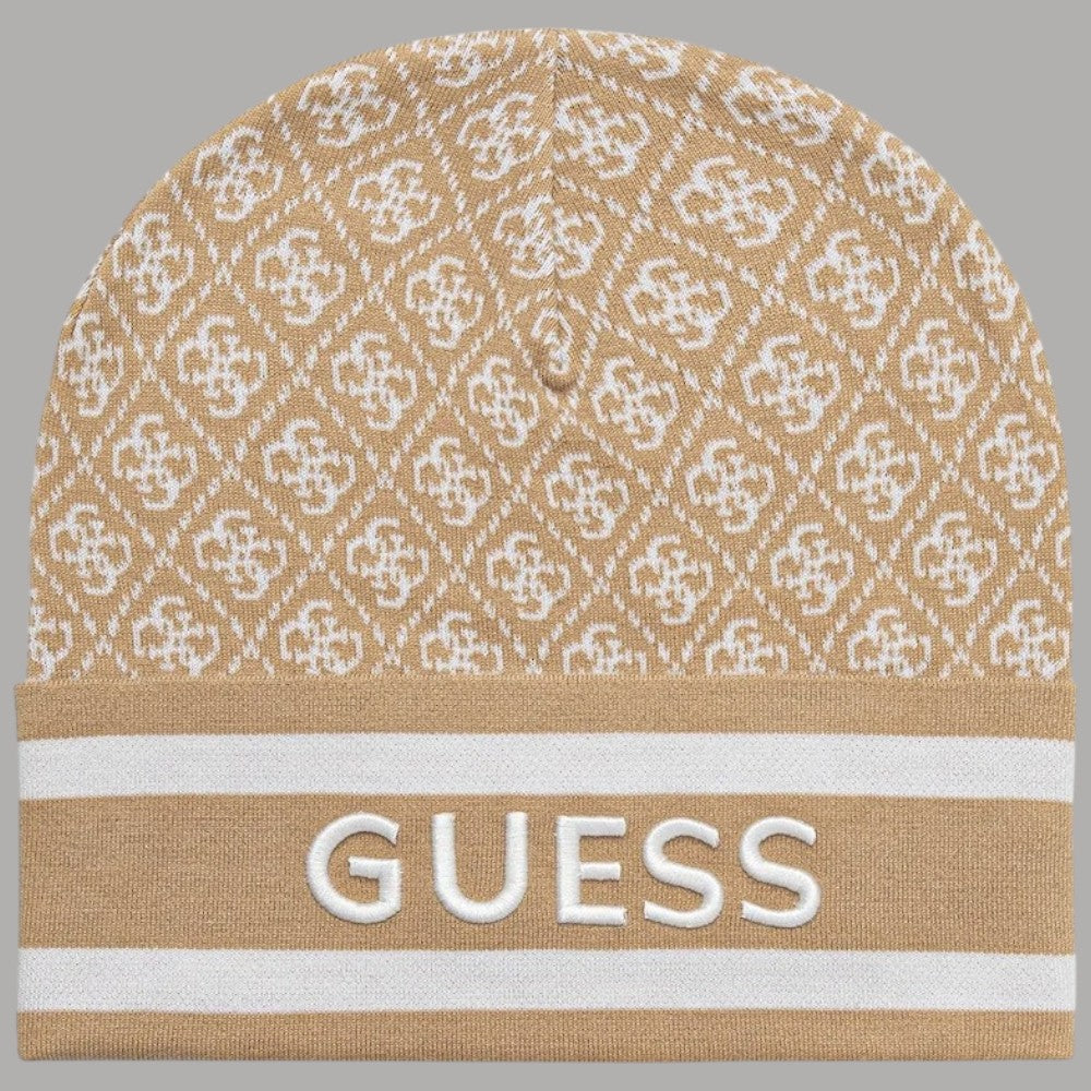 Guess berretto beige logo 4G W4BZ21 Z3JD2 FNI4 - Prodotti di Classe