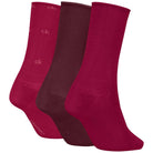 Calvin Klein donna pack 3 calze rosso ciliegia 701235368003801 Intimo Calvin Klein