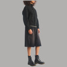 Stivali stringati Dr Martens 1460 in pelle Smooth neri con suola gialla