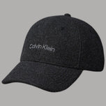 Calvin Klein cappello in feltro nero con logo ricamato avanti