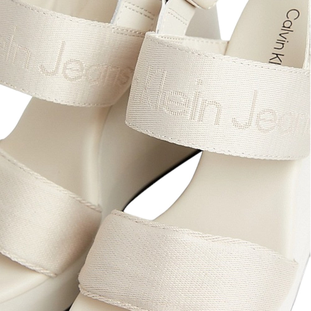 Calvin Klein Jeans sandali beige Webbing YW0YW01360 Sandali Calvin Klein Jeans