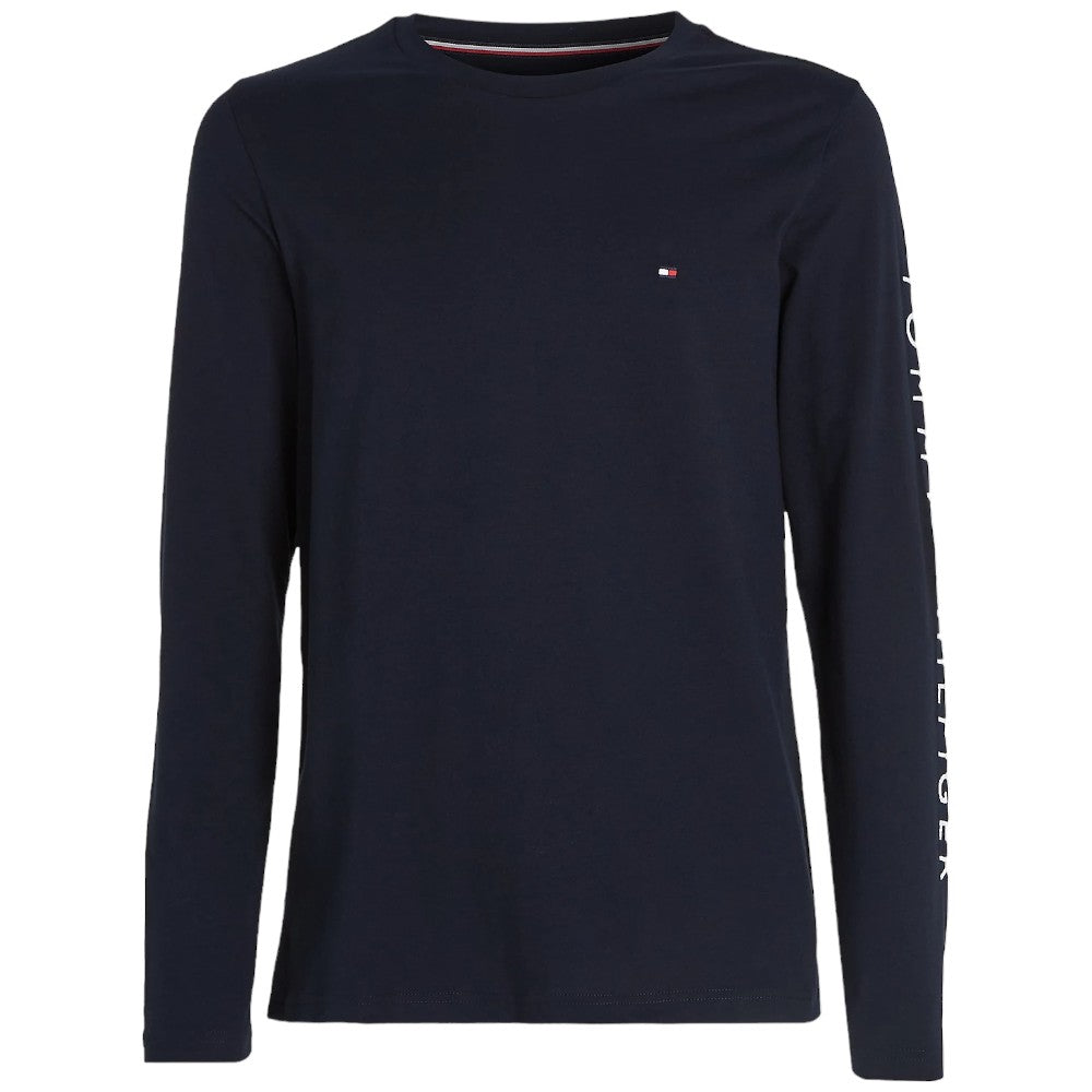 Tommy Hilfiger t-shirt blu manica lunga MW0MW09096 T-shirt Tommy Hilfiger