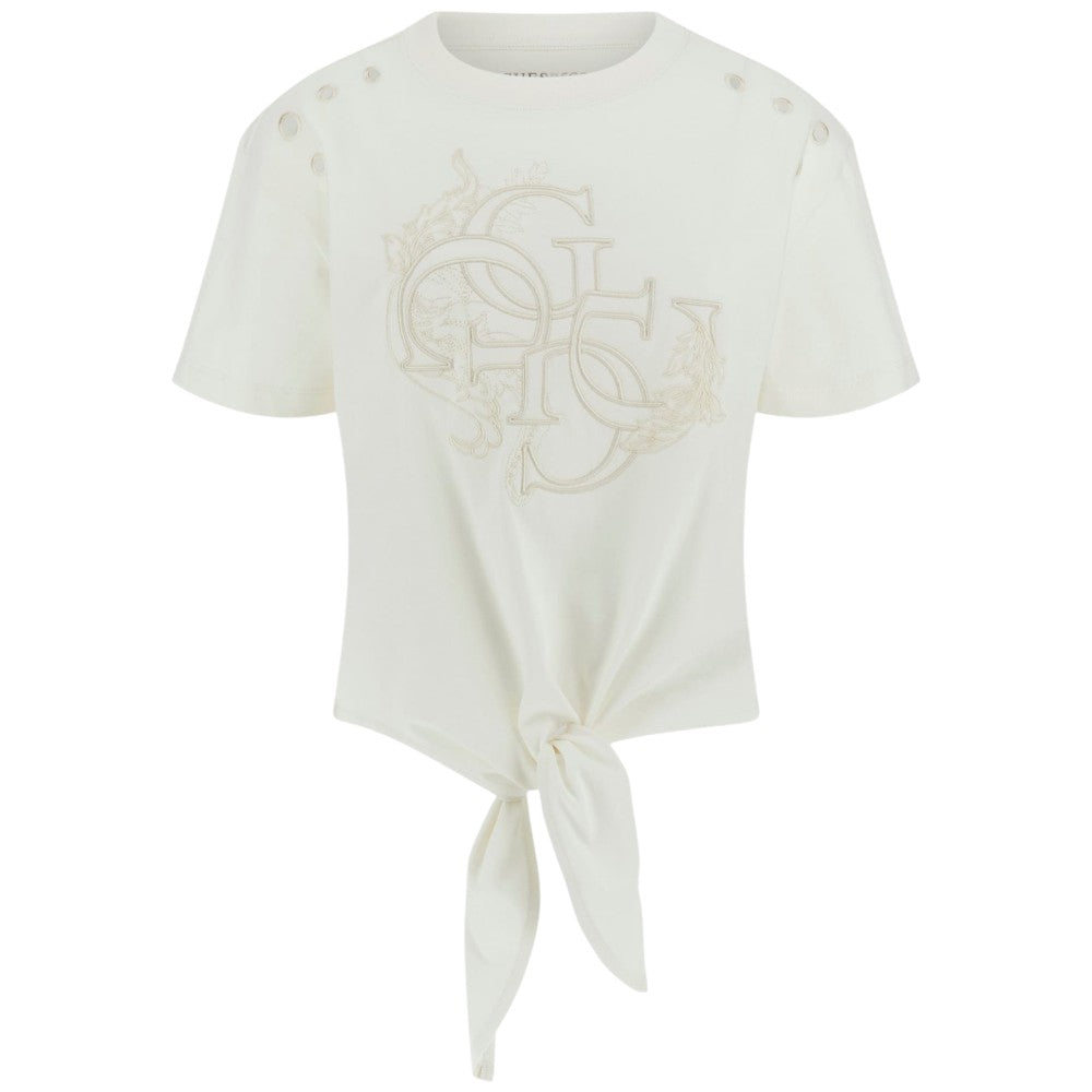 Guess t-shirt panna cropped Eyelet W5GI18 I3Z14 G012 T-shirt Guess