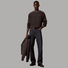 Calvin Klein jeans da uomo Taper 90s blu scuro con cuciture visibili e dettagli sul taglio