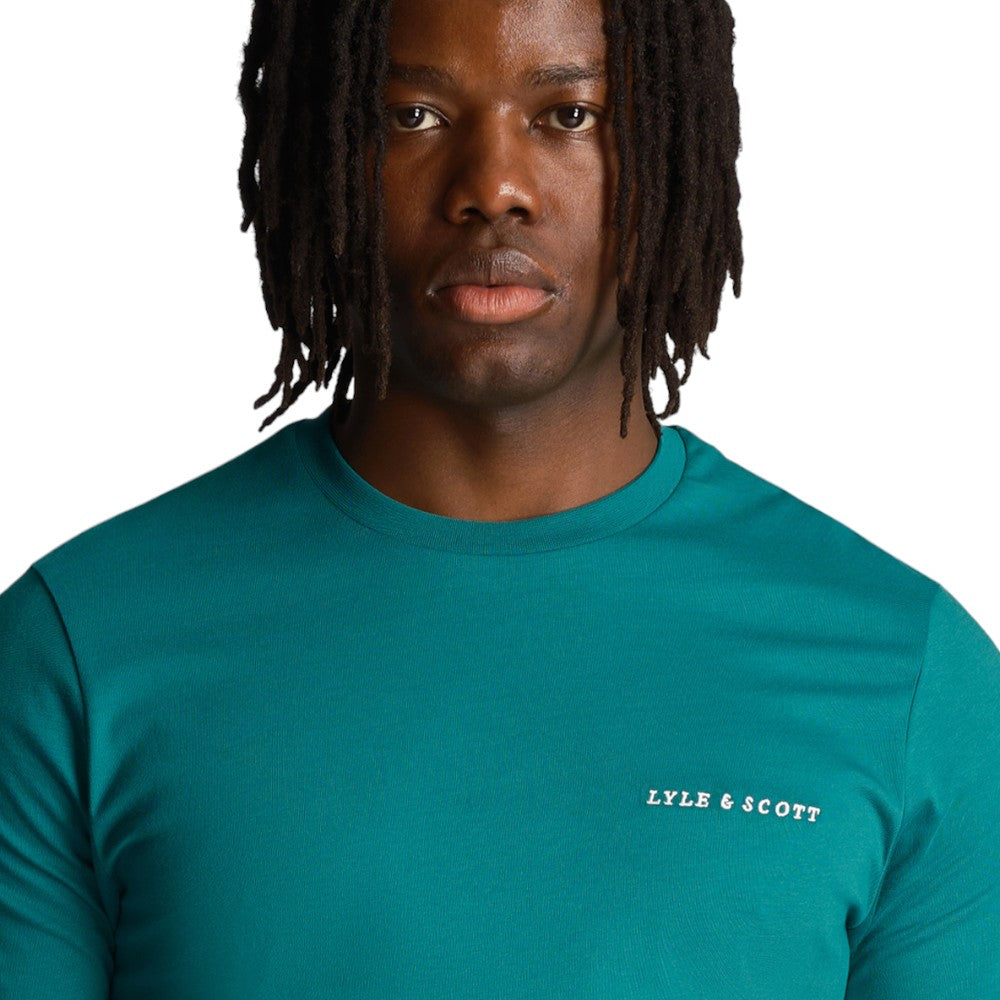 Lyle & Scott t-shirt court green TS2007V T-shirt Lyle & Scott