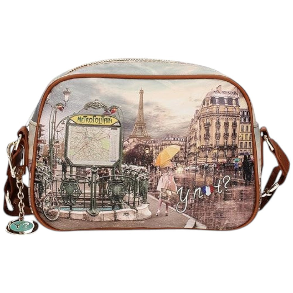 YNot borsa a tracolla camera case stampa Metro Paris YES620F4 Borse YNot