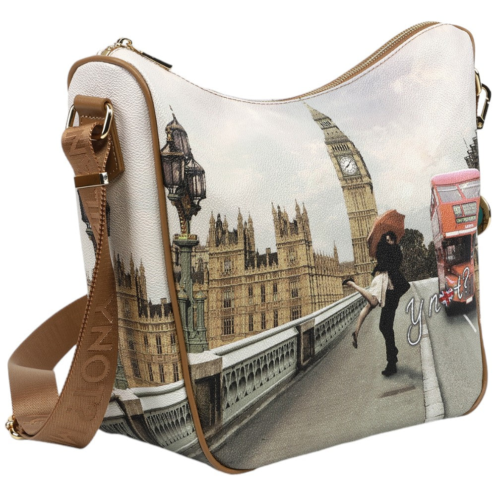 YNot borsa hobo stampa London Love YES606F3 Borse YNot