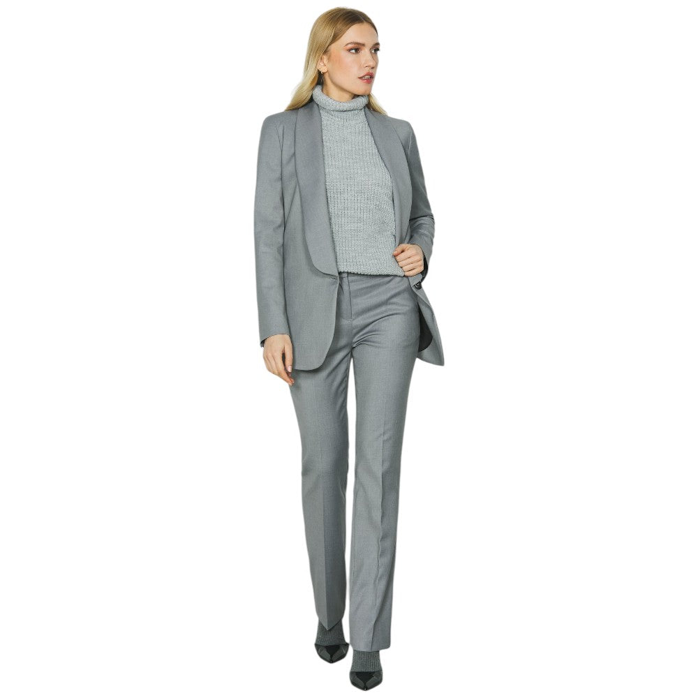 Relish giacca blazer grigia collo sciallato Dania RDA2405091034 Giacche Relish