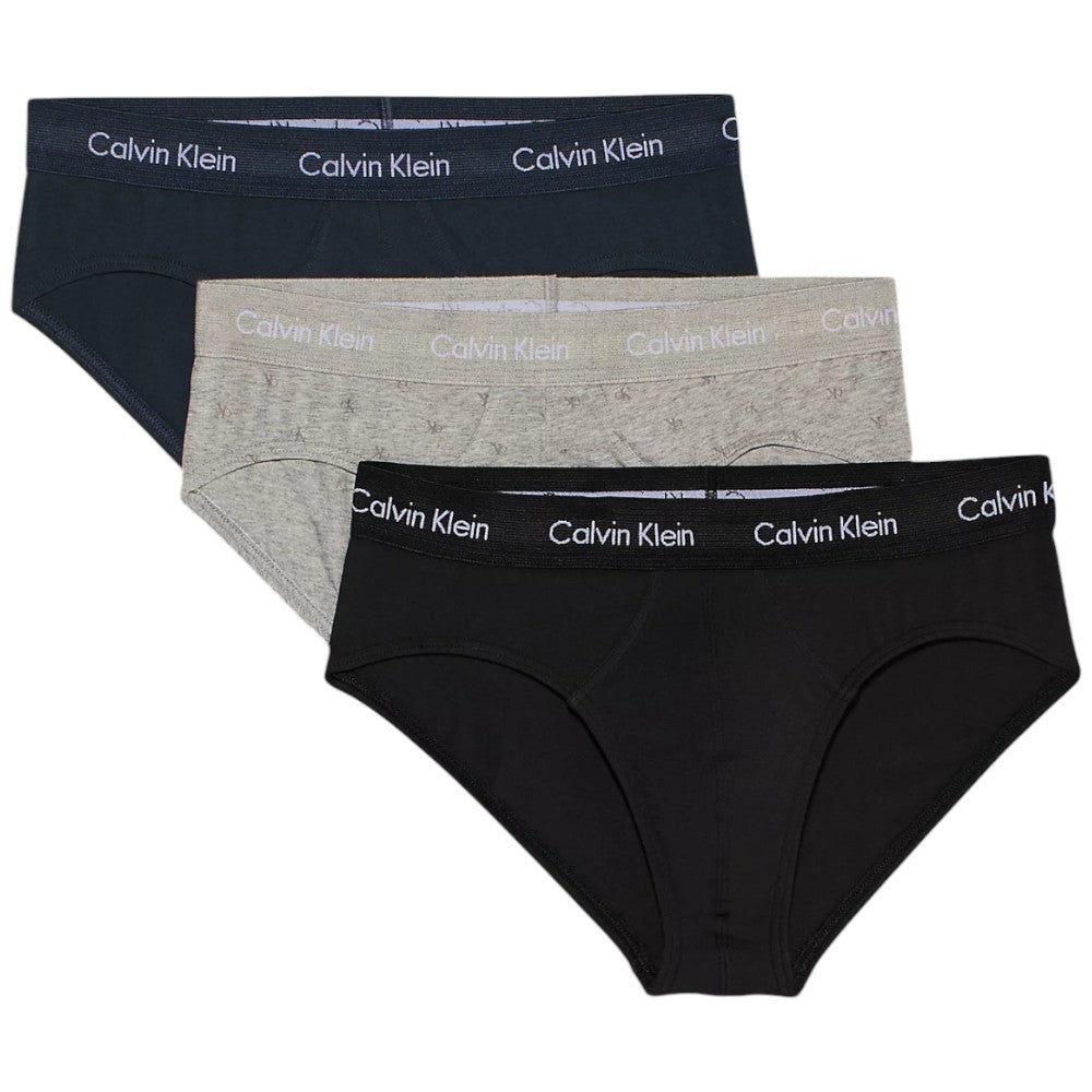 Calvin Klein confezione 3 slip nero/grigio/blu 0000U2661G-QY5 Intimo Calvin Klein