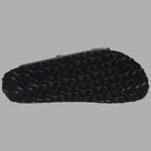Ciabatte Birkenstock donna Arizona Triples velvet gray 1032829 dettaglio suola antiscivolo con motivo a cerchi neri