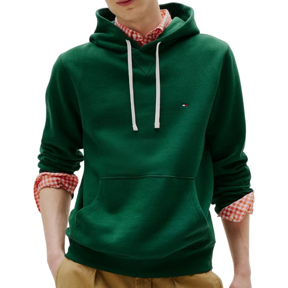 Tommy hilfiger felpa verde con cappuccio MW0MW39997L6K Tommy Hilfiger