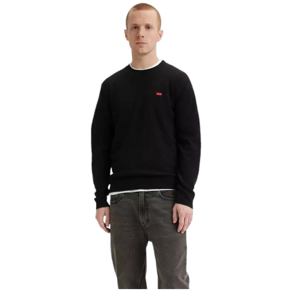 Levi's pullover nero maglione uomo A43200005 Maglieria LEVI'S