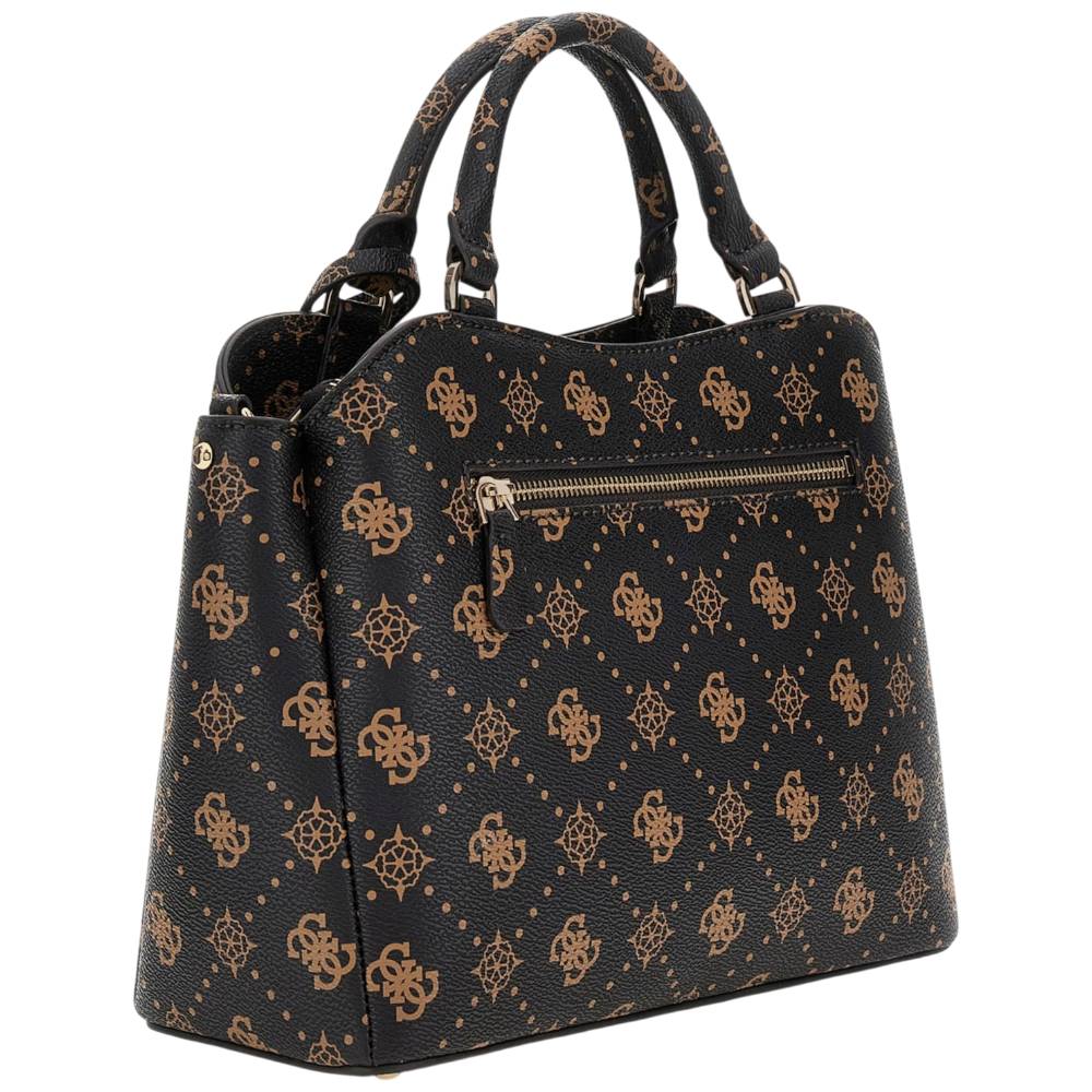 Guess borsa a mano marrone Silia 4G logo peony HWGP9890060ESL Borse Guess