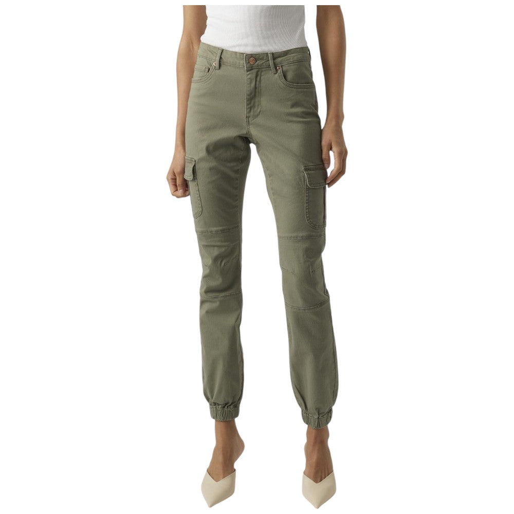 Vero Moda pantaloni cargo verde Ivy Mr Ankle Pantaloni Vero Moda