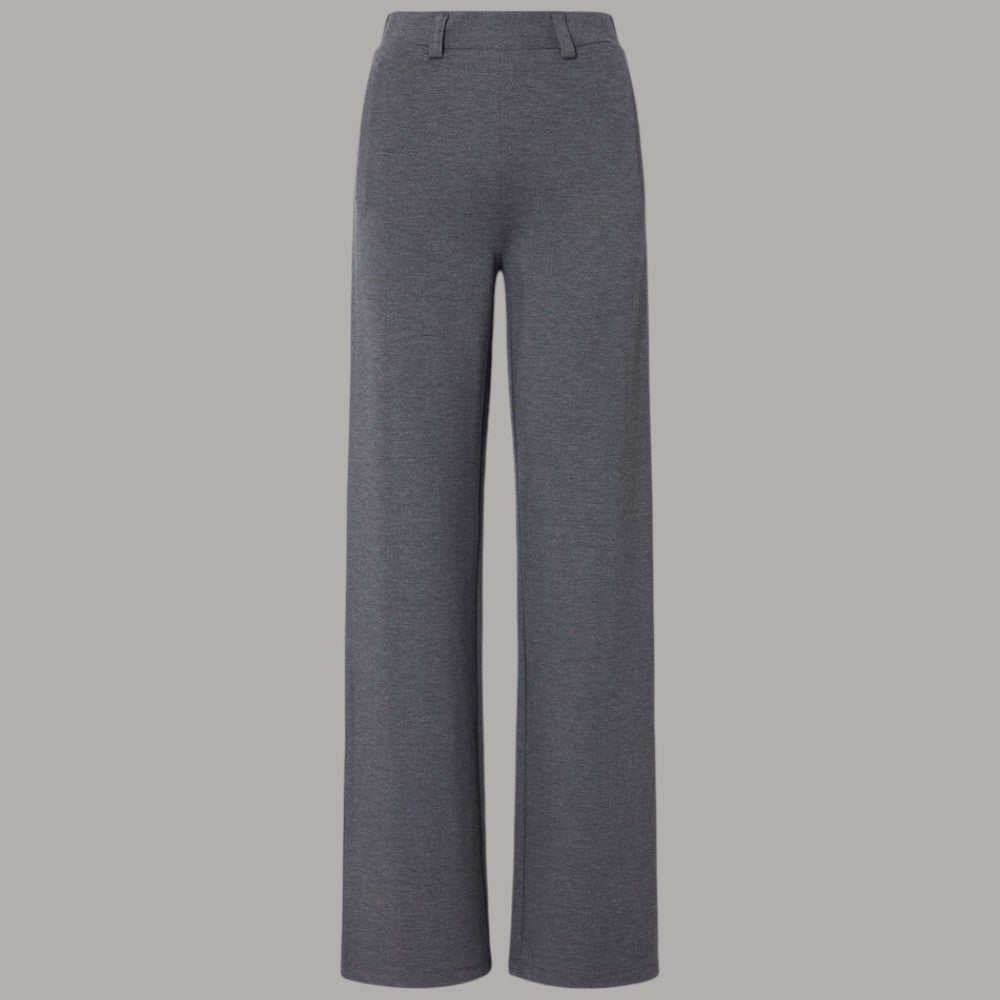Liu Jo Pantaloni regular fit in punto Milano grigi con texture liscia e tessuto elasticizzato