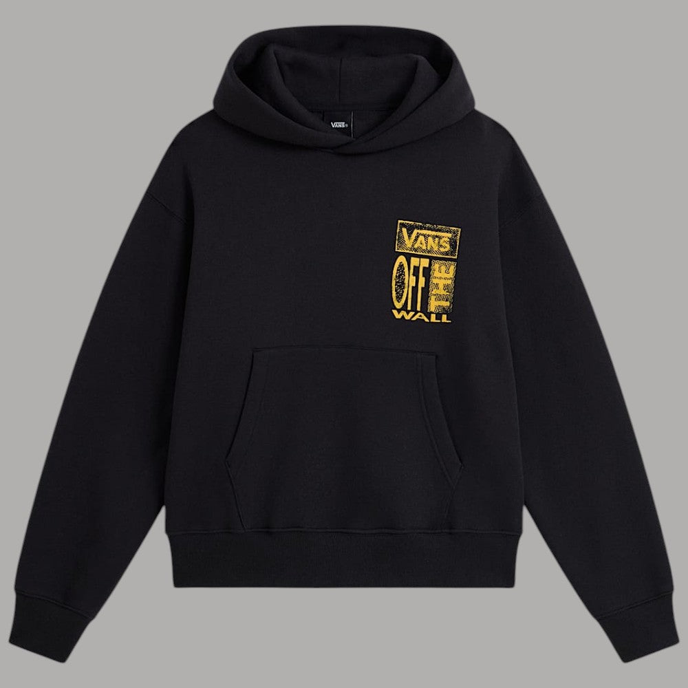 Felpa nera oversize Vans Cut and Paste con stampa