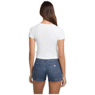 Guess Jeans t-shirt bianca cropped W5GP27 KA0H1 G011 T-shirt Guess Jeans