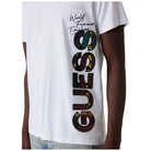 Guess t-shirt bianca logo vertical M5RI01 KCHA1 G011 T-shirt Guess