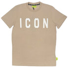 ICON t-shirt beige logo grande ICUS2S5T021 T-shirt ICON