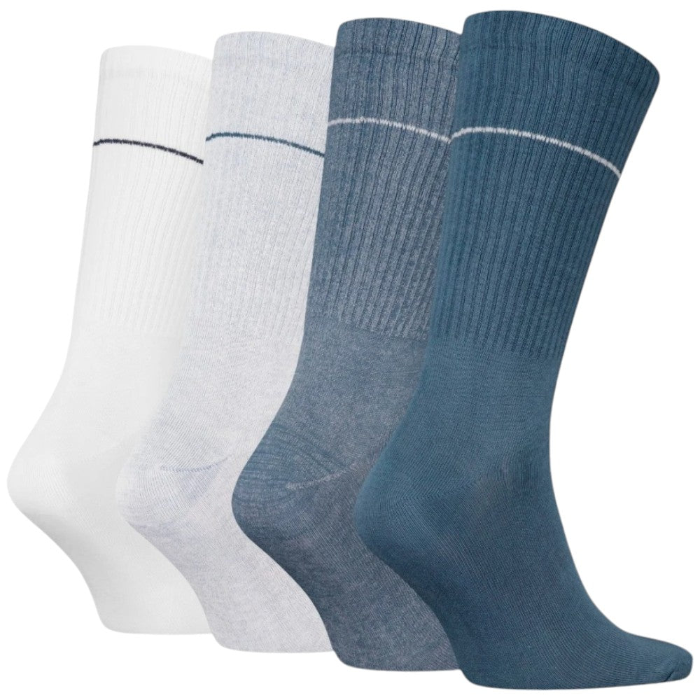 Calvin Klein Jeans pack 4 paia calzini bianchi blu 701229454003801 Calzini Calvin Klein Jeans