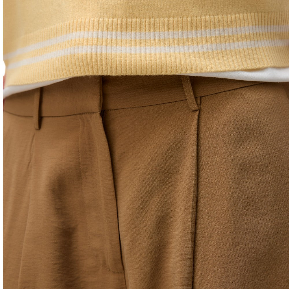 Vero Moda pantalone vita alta nocciola 10326813 Pantaloni Vero Moda