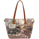 YNot borsa a spalla shopping stampa Metro Paris YES396F4 Borse YNot