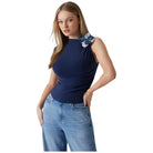 Guess top blu Ariane W5GP32 J1314 G7P1 T-shirt Guess