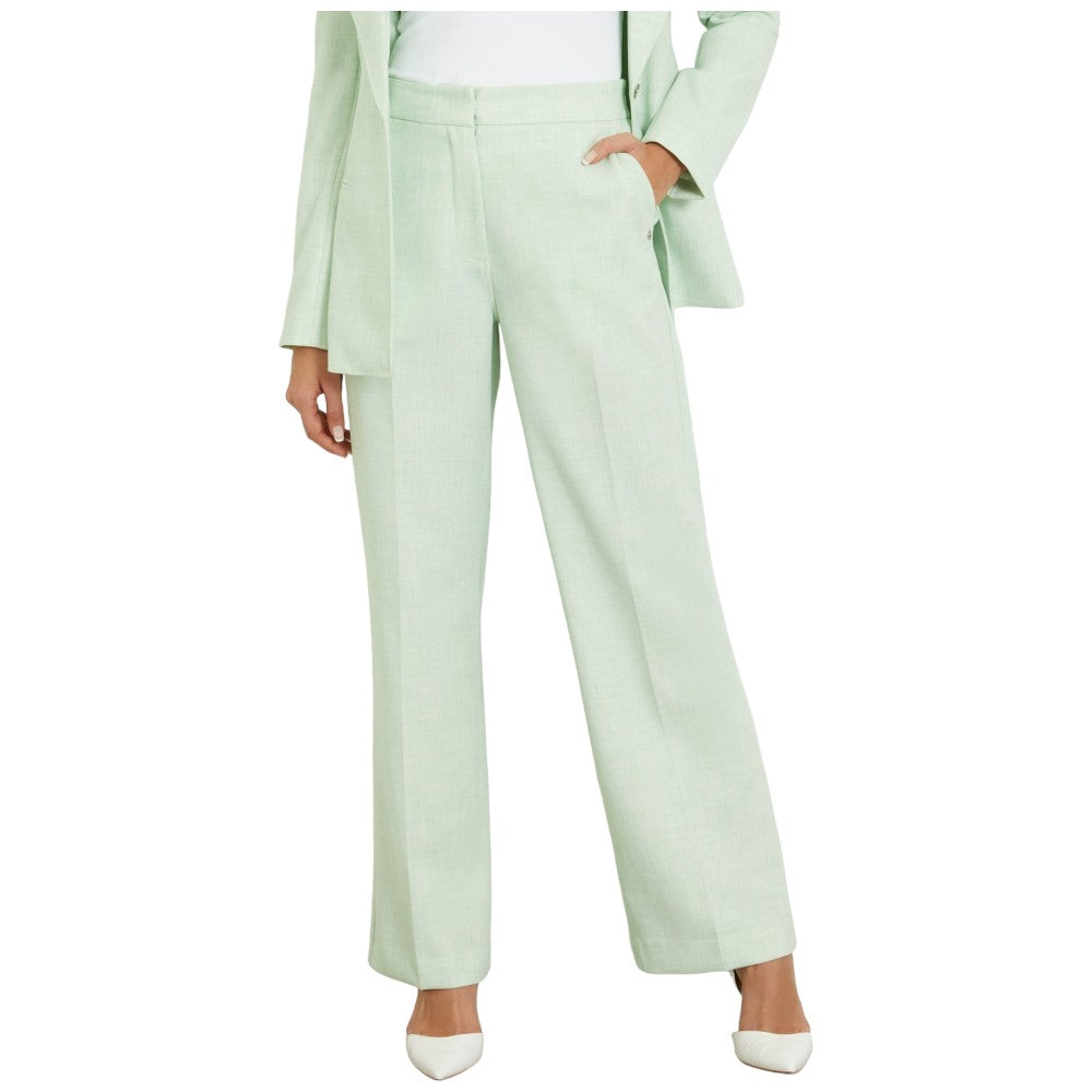 Pantalone vita alta verde menta W4GB13 WG4P2 Pantaloni Guess