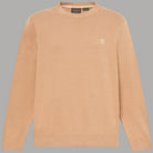 Maglione Timberland beige girocollo, vista frontale distesa