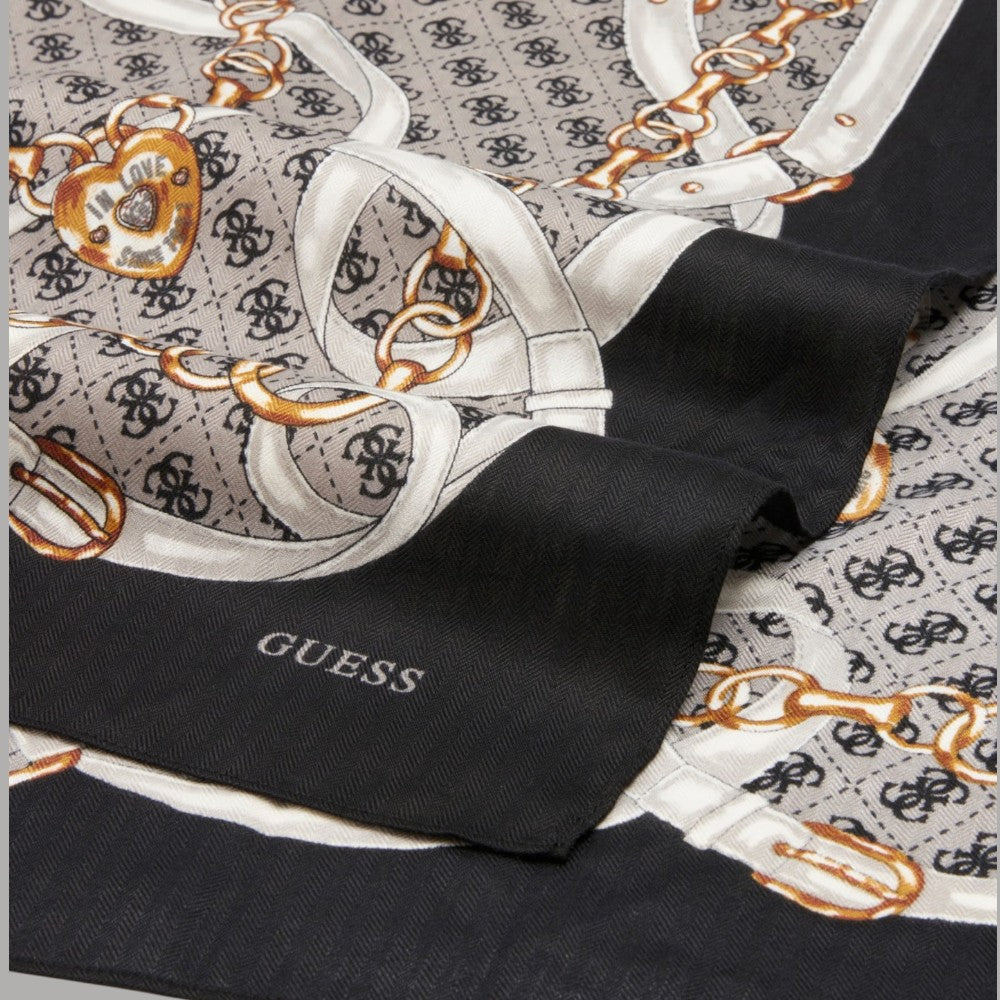 Guess sciarpa nera 130x130 NOELLE AW5412 POL03 BLA - Prodotti di Classe