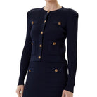 Guess cardigan blu maglia a costine EMMIE W5YR09Z0130G7V2 Maglieria Guess