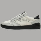 Sneakers Vans Court Low uomo grigie e bianche con suola bianca