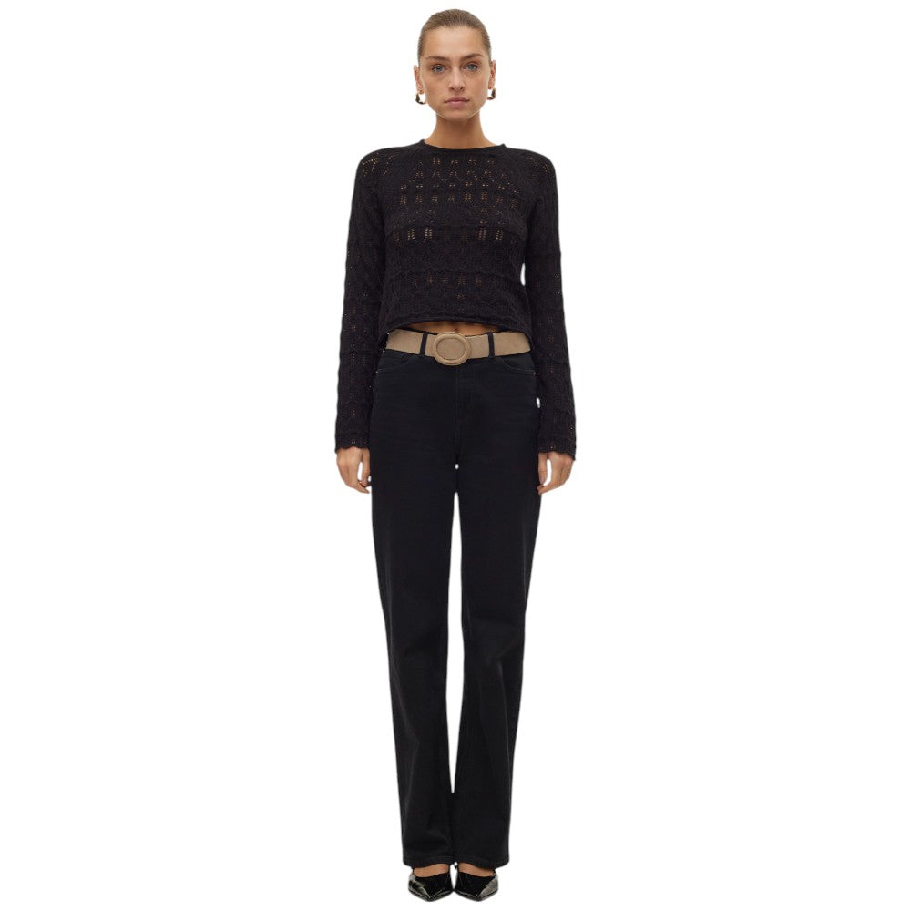 Vero Moda pullover nero New Fabienne 10306632 Maglieria Vero Moda