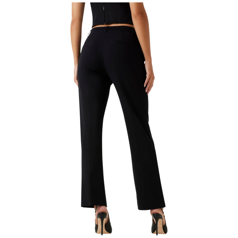 Guess pantalone nero regula vita alta NEW W5YB66KCMU2G9L9 Pantaloni Guess