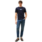 Tommy Hilfiger t-shirt blu logo centrale MW0MW38636DW5 T-shirt Tommy Hilfiger
