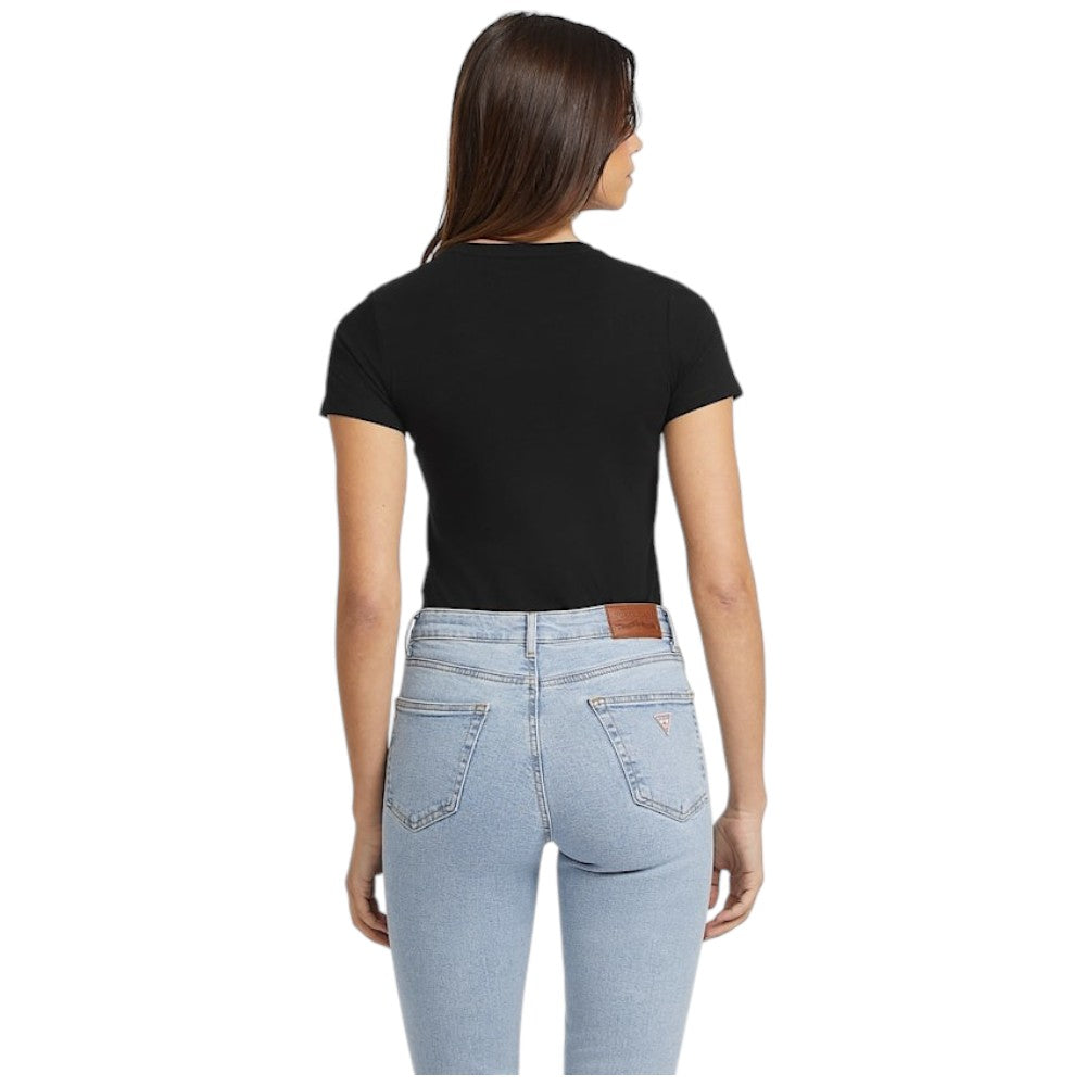 Guess Jeans t-shirt nera W4YI02 J1314 JBLK T-shirt Guess Jeans