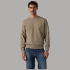 Felpa Levi's Original Housemark logo piccolo in beige senza fantasie, vista frontale