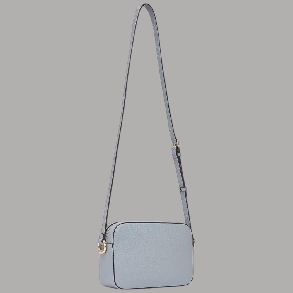 Liu Jo Borsa a tracolla media AA6211E1012 in pelle azzurro chiaro con dettagli dorati