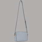 Liu Jo Borsa a tracolla media AA6211E1012 in pelle azzurro chiaro con dettagli dorati