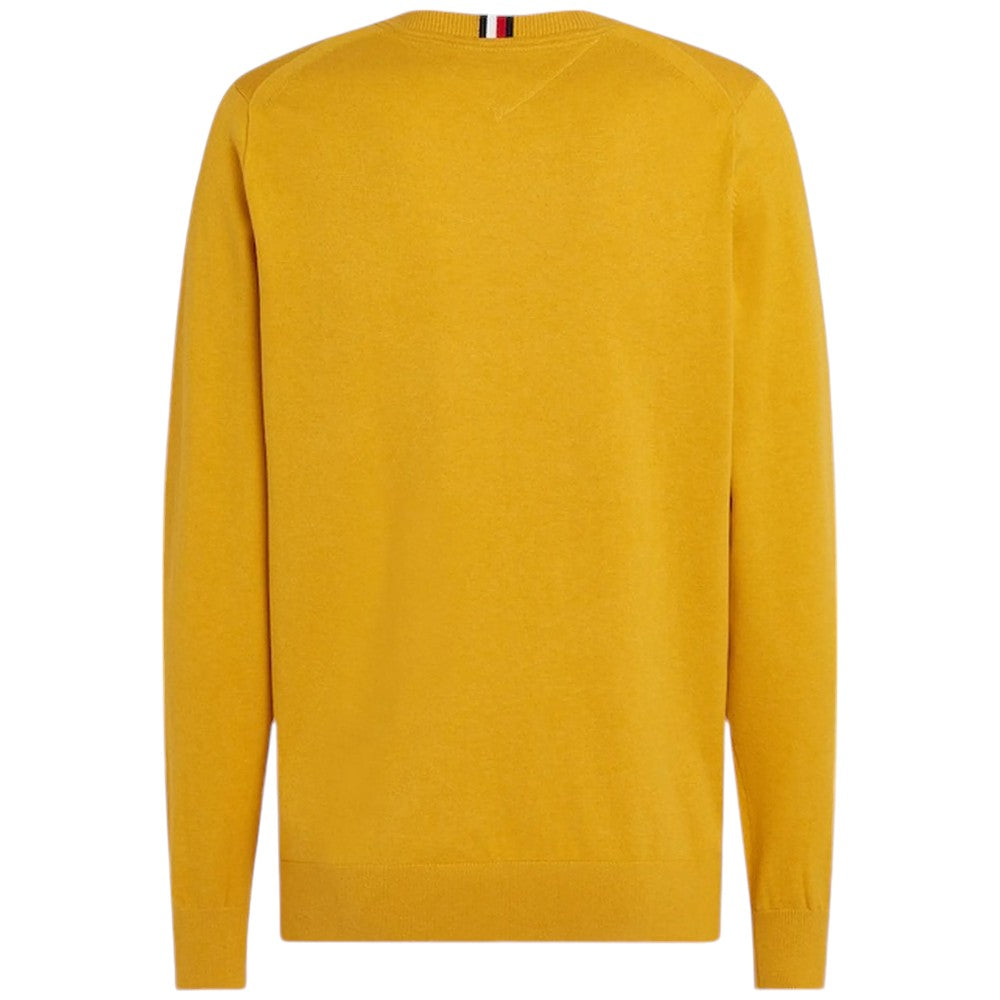 Tommy Hilfiger maglioncino giallo ocra MW0MW21316 Maglieria Tommy Hilfiger