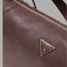 Borsa a spalla Guess Devon grande nera